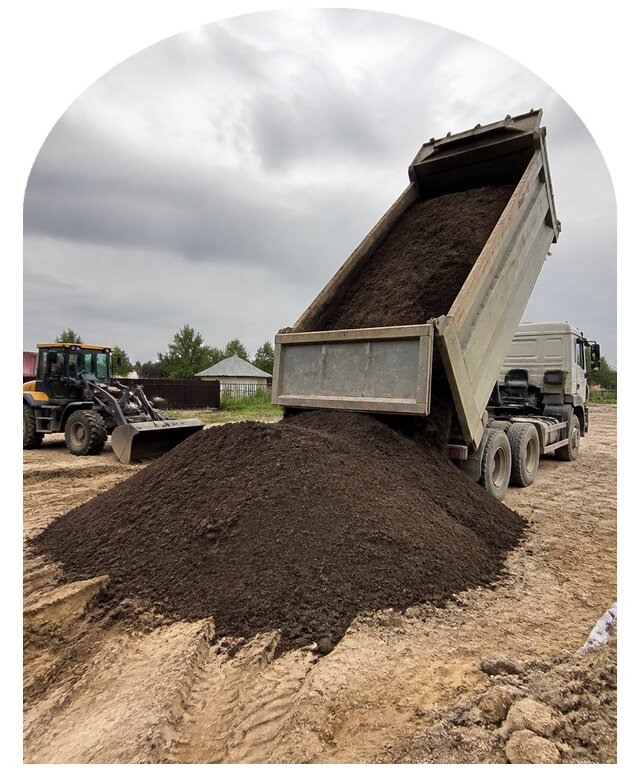 Завоз грунта для благоустройства участка и территории в Щербинке